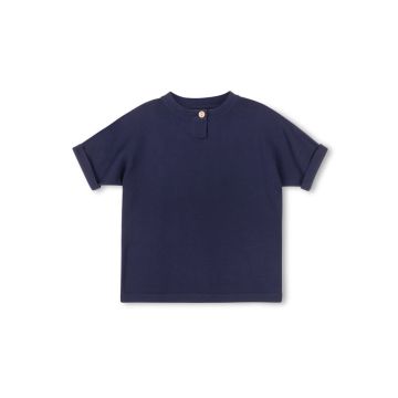 Harper James Double Fine Knit Top Navy