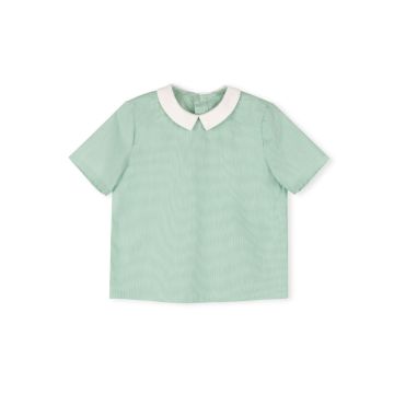 One child Garden Striped Small Collared Shirt