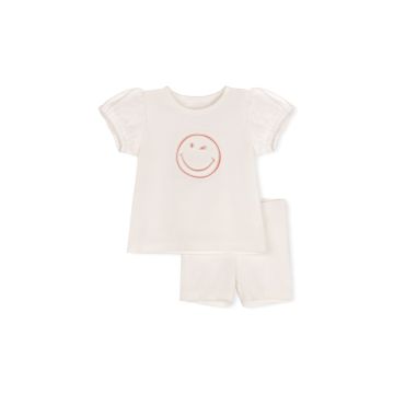 Phil & Phoebe Smiley Baby Girl Set Pink