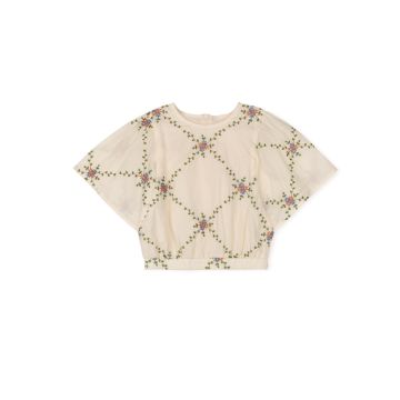 Lilou Flower Embroidered Top