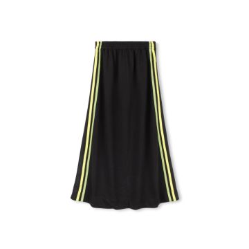 Vibe Tory Side Striped Maxi Skirt Black