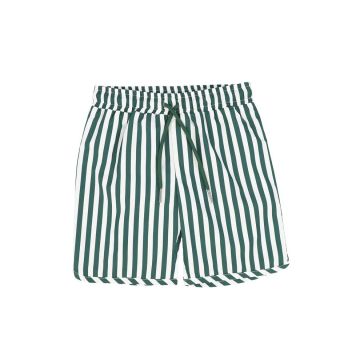 Water Club Striped Swim Trunks Green