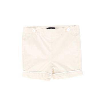 Bamboo Piped Sailor Shorts Cream