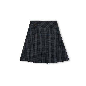 One Child Archie Plaid Pleated Skirt