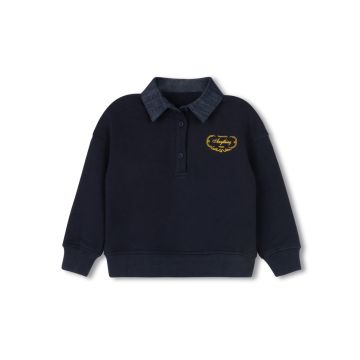 Phil & Phoebe Olivia Checked Pointed Collar Sweater