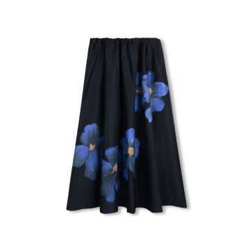 Tustello Painted Flower Flair Skirt 