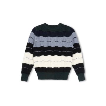 Harper James Multi Scalloped Knit Sweater 