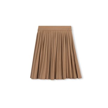 One Child Amos Pleated Skirt Camel