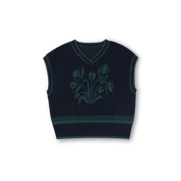 Vibe V-Neck Jacquard Sweater Vest 
