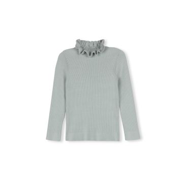 One Child Rep Ruffle Collar Sweater Mint