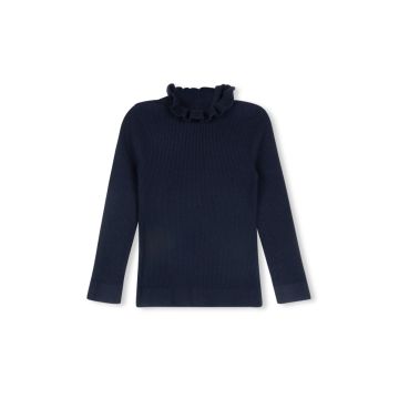 One Child Rep Ruffle Collar Sweater