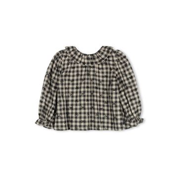 One child Sherry Checked And Bow Blouse 