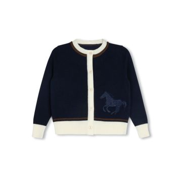 Harper James Horse Embroidered Cardigan 