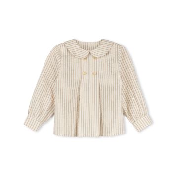 One Child Amos Striped Peter Pan Shirt