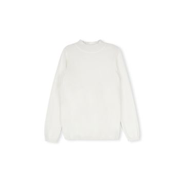 Lilou Fine Flat Knit Mock Neck 
