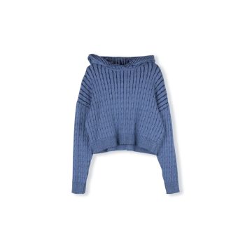 Vibe Leon Cable Knit Hoodie 