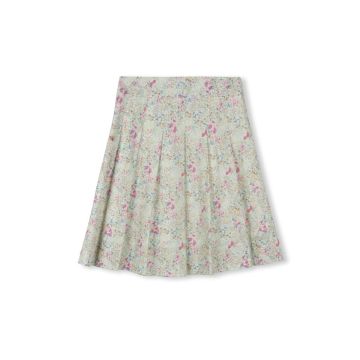 One Child Slater Floral Printed Pleated Skirt