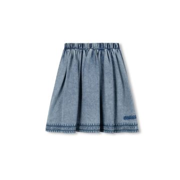Phil & Phoebe Lemon Denim Sweep Detail Skirt
