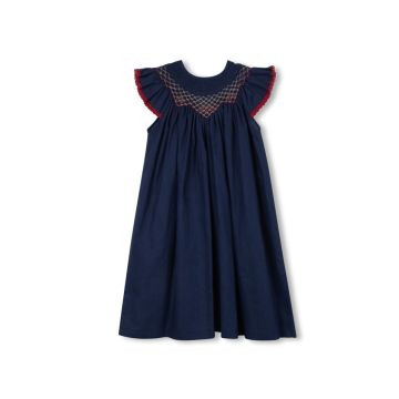 One Child Till Smocked And Detailed Neck Dress