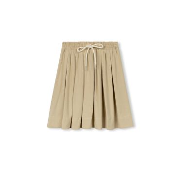 Cabana Donny Drawstring Pleated Skirt Tan