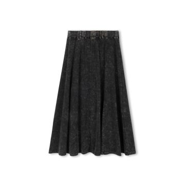 Vibe Mineral Wash Panel Flyfront Skirt