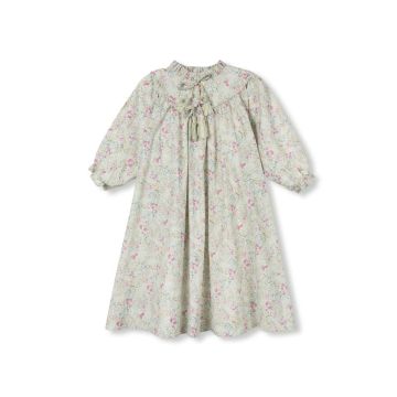One Child Slater Ruffle Neck Floral Dress