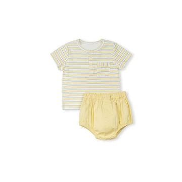 Phil & Phoebe Micro Striped Baby Boy T-shirt Set 