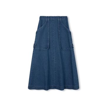 Vibe Colored Pocket Detail Maxi Skirt