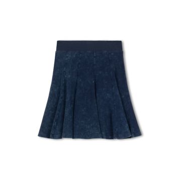 Cabana Mineral Wash Paneled Short Skirt Mineral Wash Blue