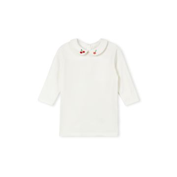 Cabana Ribbed Collared T-shirt White
