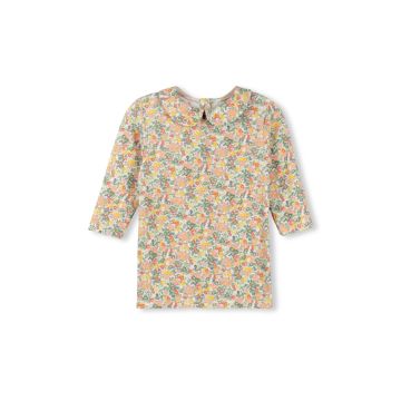 Cabana Ribbed Collared T-shirt Floral