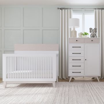 Westwood Rowan Convertible Crib | Ash Linen
