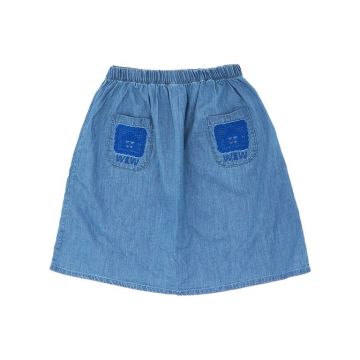 Wander & Wonder Doilies Skirt Washed Denim