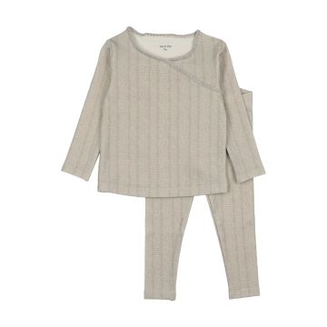 Bee & Dee Cable Stitch Wrap Loungewear