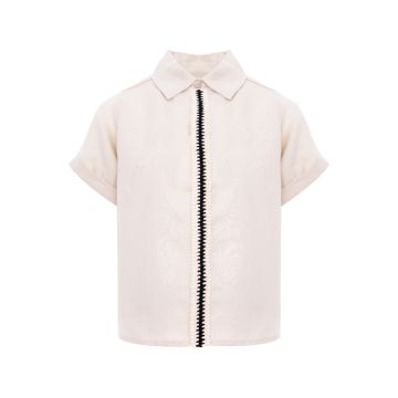 Pernille SET WITH KNITTED CROCKET BAND BEIGE