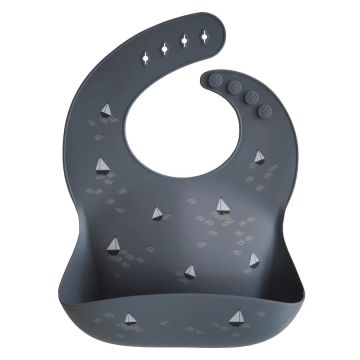 Mushie Silicone Baby bib-Boat