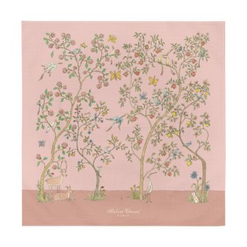 Atelier Choux In Bloom Pink Muslin Swaddle