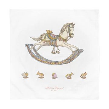 Atelier Choux Rocking Horse Muslin Swaddle 