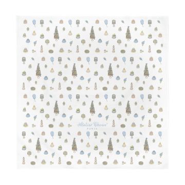 Atelier Choux Sweetie Pie Blue Muslin Swaddle 
