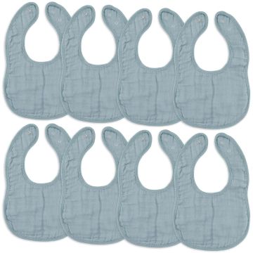 Comfy Bibs Muslin Bibs Pacific Blue