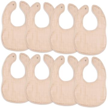 Comfy Cubs Muslin Bibs Blush 8pk