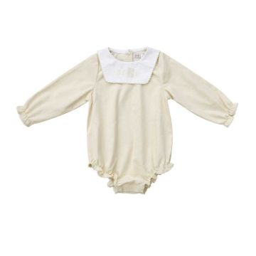 Coco Blanc Corduroy Romper Cream