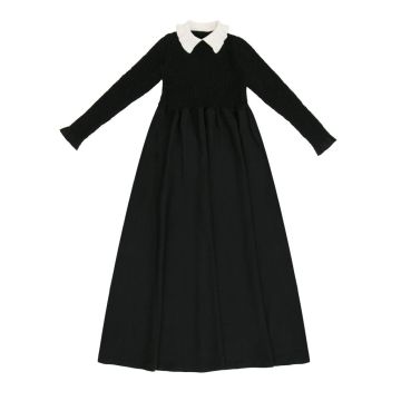 Coco Blanc Collared Maxi Black
