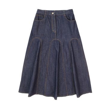Coco Blanc Denim Skirt