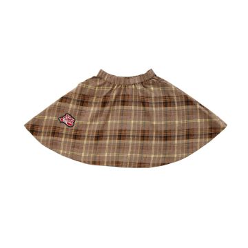 Coco Blanc Plaid Graphic Skirt