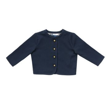 Coco Blanc Cropped Blazer Navy