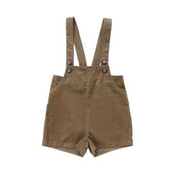 Coco Blanc Thin Corduroy Overalls Mocha