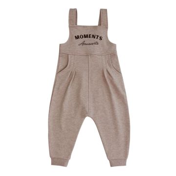 Coco Blanc French Terry Overall Marled Blush