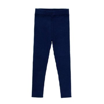 Coco Blanc Navy Ribbed Leggings