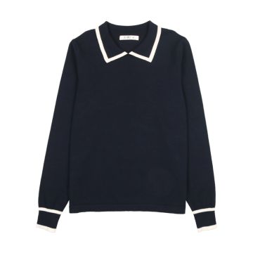 Coco Blanc Collared Sweater White